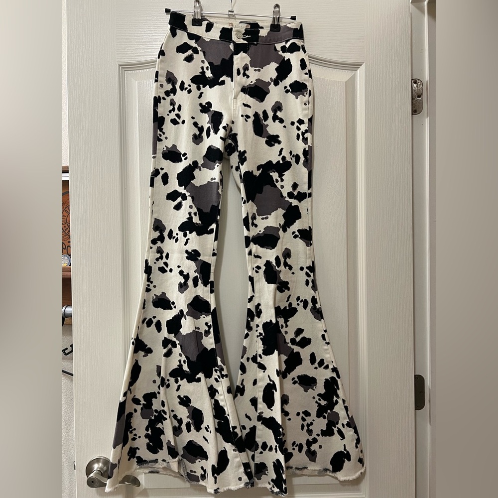 Altar'd State Black and White Bell Bottoms